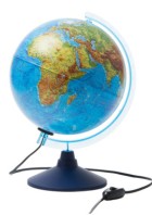 Глобус физико-политический d 250мм., Globen, интерактивный, с подсветкой на круглой подставке