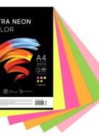 Бумага цветная OfficeSpace 'Ultra Neon Color', A4, 75 г/м², 100л., (5 цветов)