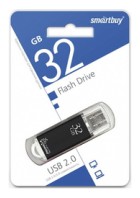Flash Drives USB 32Gb Smart Buy USB Flash V-Cut черный (металл.корпус)