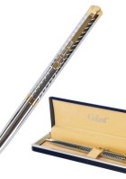 Ручка шариковая GALANT Barendorf подарочная, корп. серебристый, золотистые детали, синяя