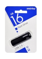 Флеш-диск 16GB SMARTBUY Clue USB 2.0, черный