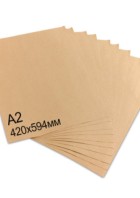 Крафт-бумага в листах А2, 420 х 594 мм, пл.78 г/м2, 100 листов, Марка А 