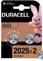Батарейка Duracell CR2025 3V литиевая, 2BL