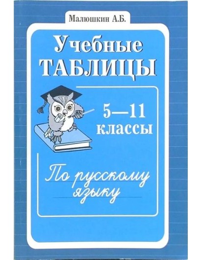 Малюшкин. Русский язык 5-11 кл. Учебные таблицы. (Сфера) 